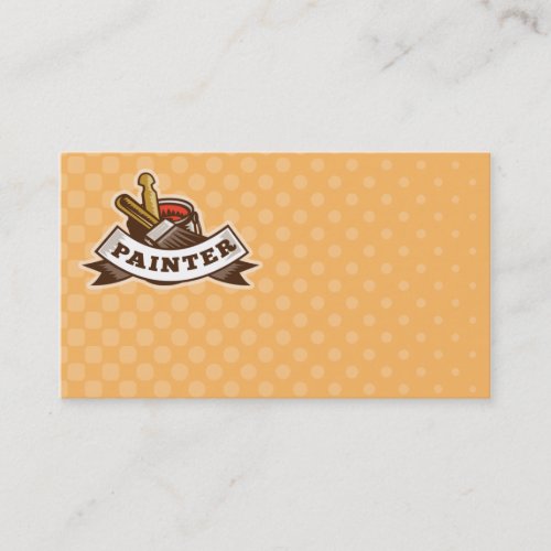 painter paint brush stirrer tin can scroll business card template