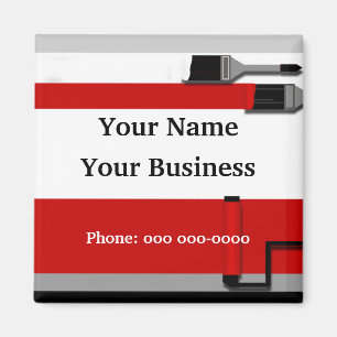 Painter Paintbrush Promotional Magnet