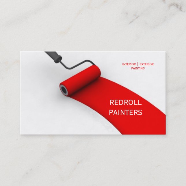 Painter, Painting, Art, Construction, Colors Business Card (Front)