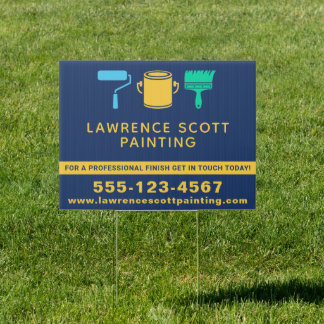 Painter Painting Company Modern Simple Colorful Sign