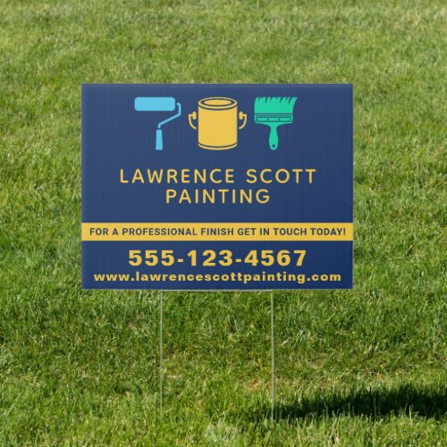 Painter Painting Company Modern Simple Colorful Sign