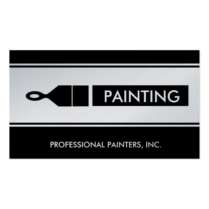 Business Cards, 326 Painting Contractor Business Card Templates