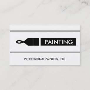 Painter Painting Contractor Paint Brush Business Card