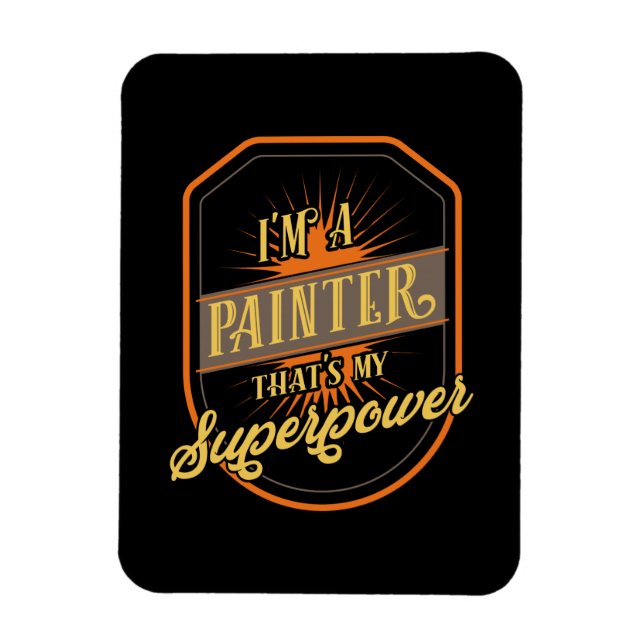 Painter Painting Magnet (Vertical)