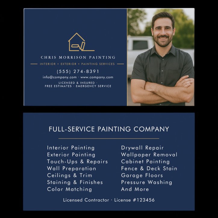 Painter Painting Photo Company Business Card