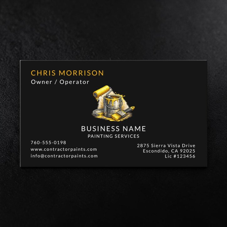 Painter Painting Services Business Card