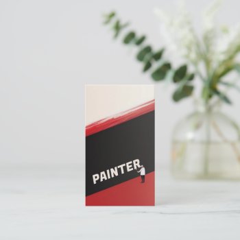 Painter Painting The Word Painter Business Card by businessCardsRUs at Zazzle