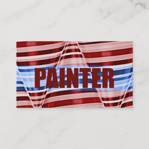 Painter Patriotic Business Card