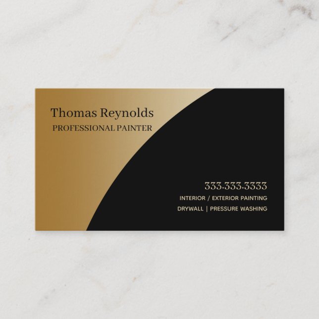 Painter Professional Business Card (Front)