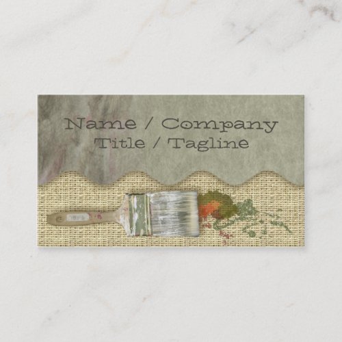 Painter´s Brushes Business Card Templates