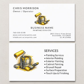 Painter Services Professional Business Card