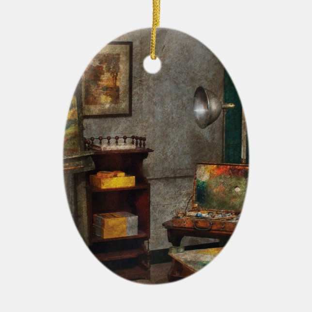 Painter - The Artists Studio Ceramic Ornament (Front)