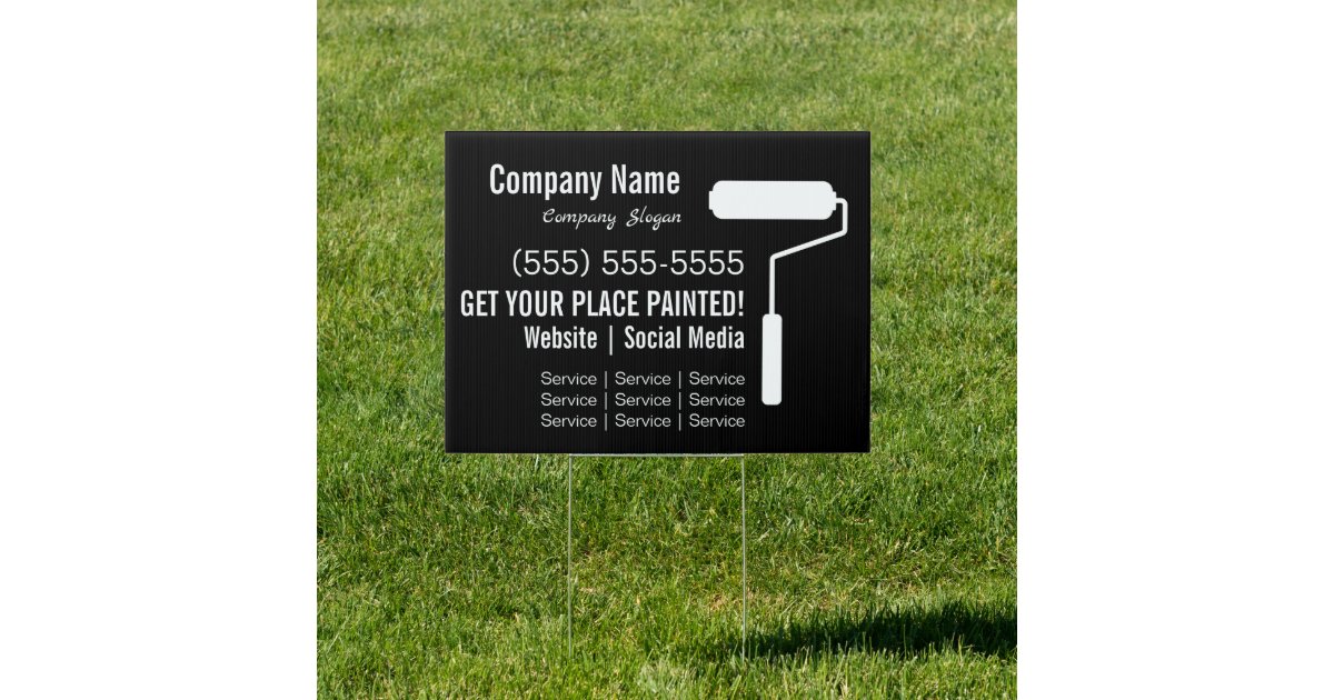 Painter Yard Sign Zazzle