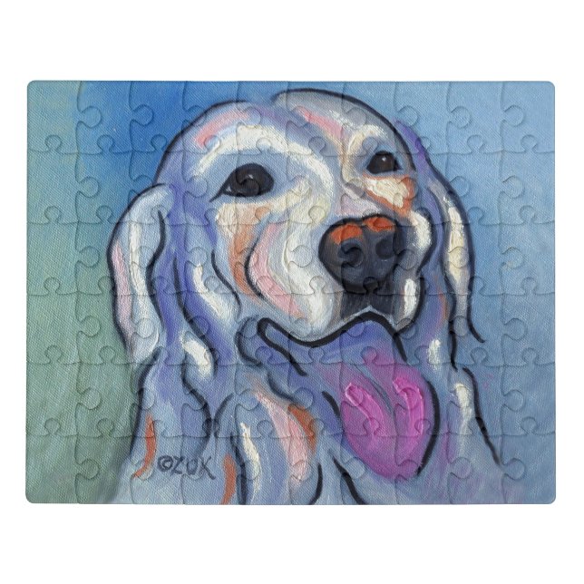 Painterly Abstract Labrador Retriever Jigsaw Puzzle (Puzzle Horizontal)