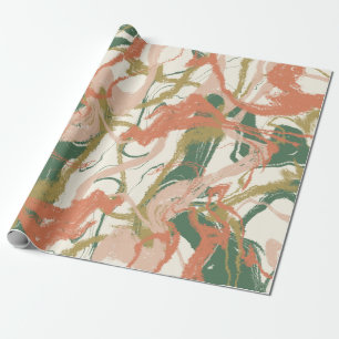 Painterly Abstract Whimsical Wrapping Paper Sheets