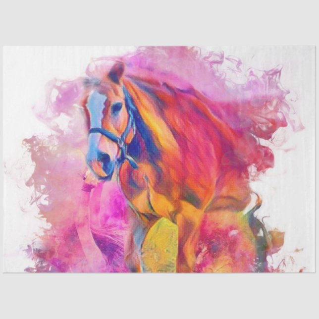 Painterly Animal - Horse Tissue Paper (Front)