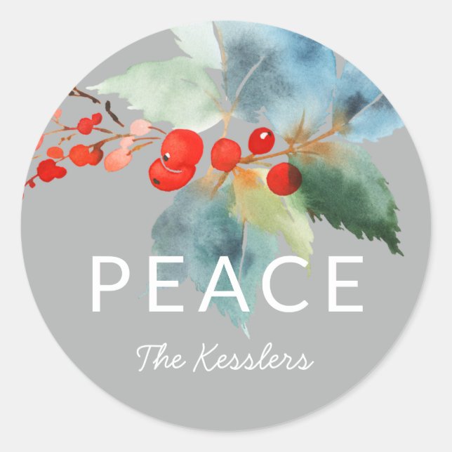 Painterly | classic round sticker (Front)