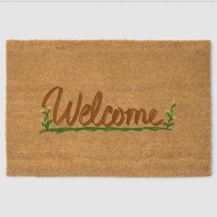 Painterly Cozy Welcome Fiber Doormat