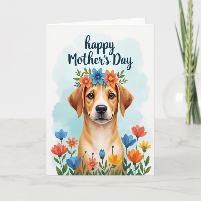 Painterly Dog Friend Card (Front)