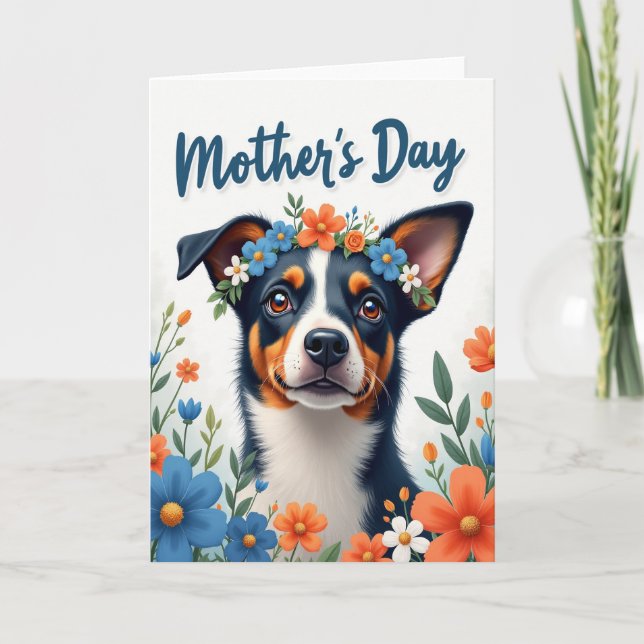 Painterly Dog Portrait Card (Front)