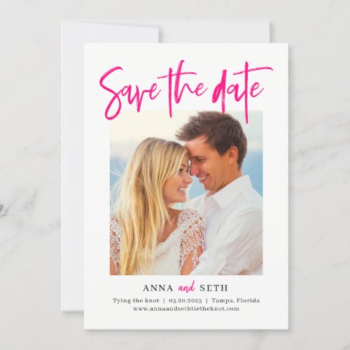 Painterly EDITABLE COLOR Save The Date Card
