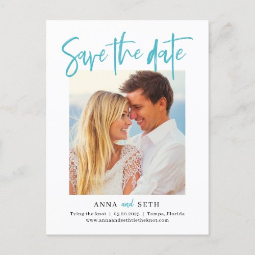 Painterly EDITABLE COLOR Save The Date Postcard