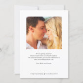 Painterly Finally CUSTOM COLOR Save The Date Card (Back)