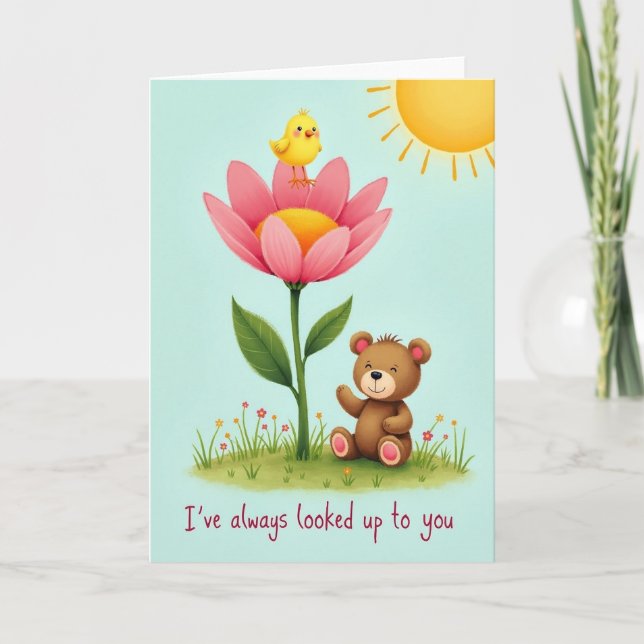Painterly Flower Friend Card (Front)