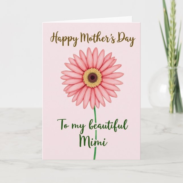 Painterly Flower Mothers Day Card (Front)