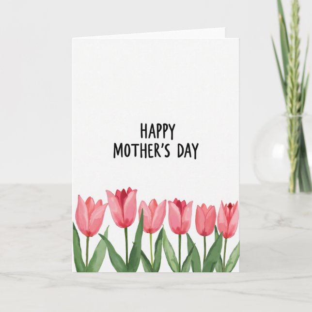 Painterly Happy Mothers Day Card (Front)