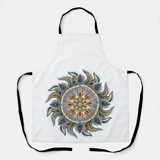 Painterly Mandala Apron (Front)