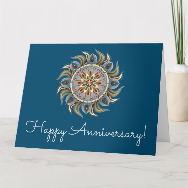 Painterly Mandala Card (Front)