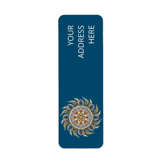 Painterly Mandala Label (Front)