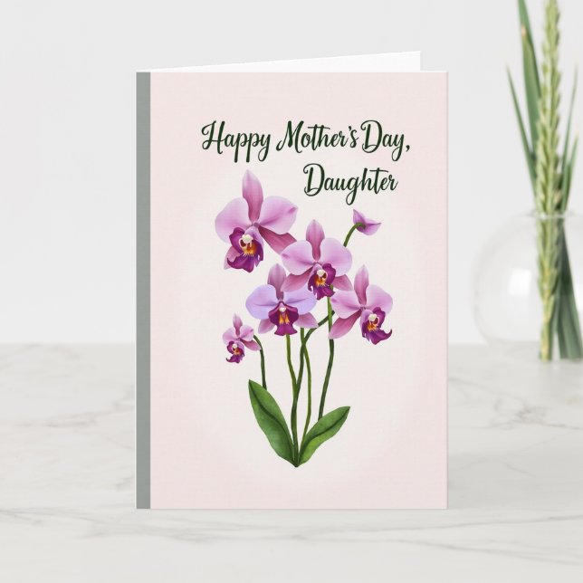 Painterly Moms Day Wishes Card (Front)