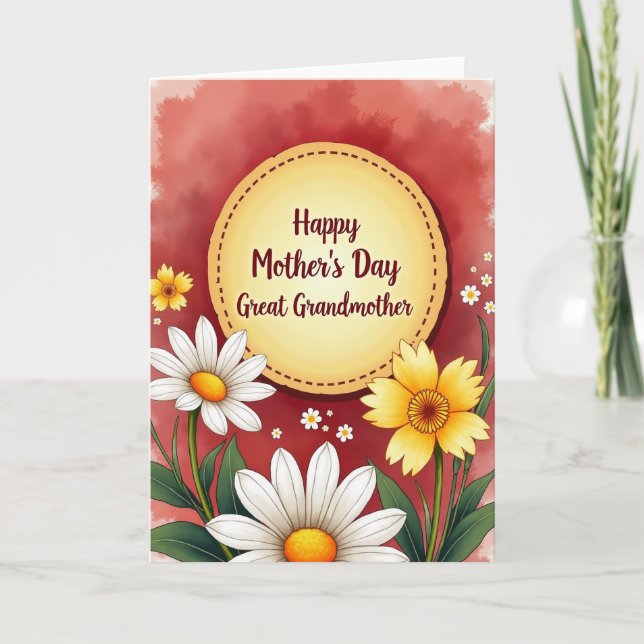 Painterly Mothers Day Design Card (Front)
