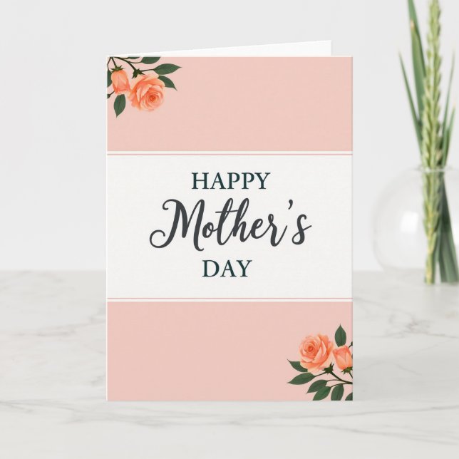Painterly Mothers Day Floral Card (Front)