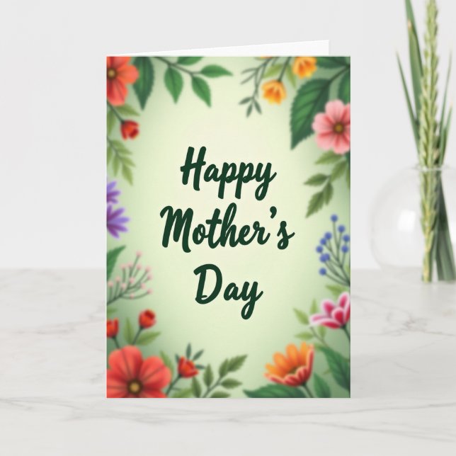 Painterly Mothers Day Love Card (Front)