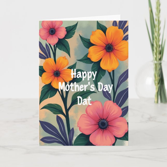 Painterly Mothers Day Scene Card (Front)