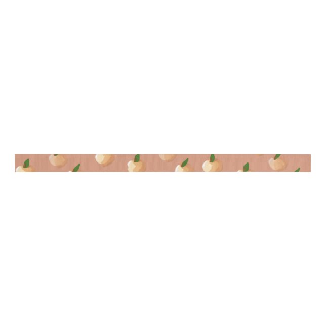 Painterly Peaches Ribbon (Front)