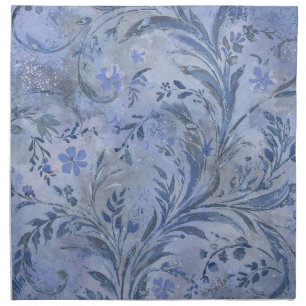 Painterly Periwinkle Smokey Blue Dreamy Hues Cloth Napkin