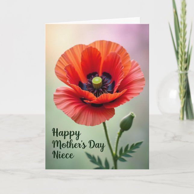 Painterly Petals Mothers Day Card (Front)