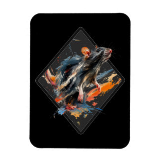 Painterly Rat Magnet