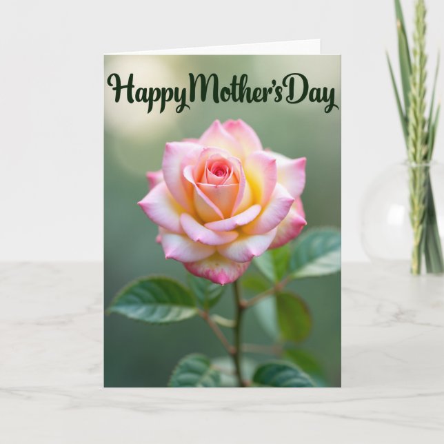 Painterly Rose Sweet Day Card (Front)