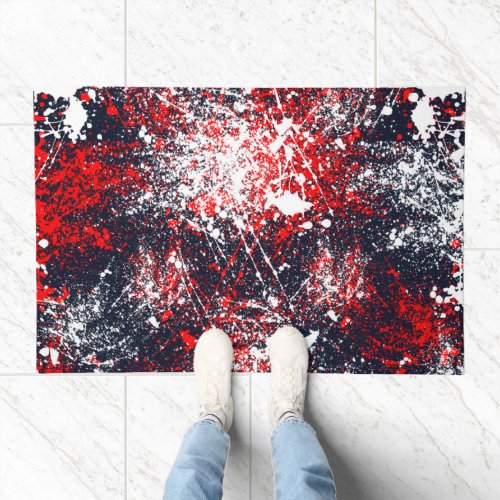 Painterly Splash Decor on a Doormat