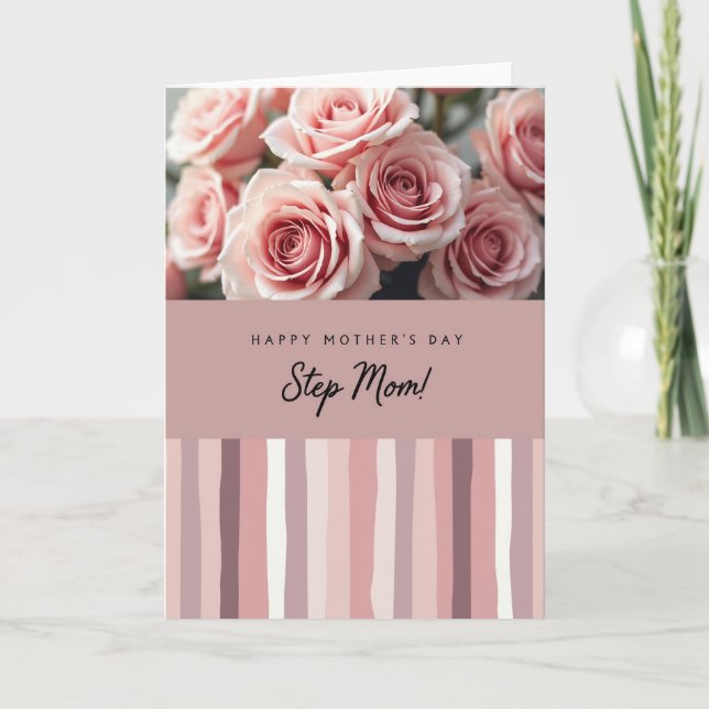 Painterly Stripes Mothers Day Card (Front)