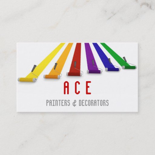 Customizable Painters and Decorators Business Card
