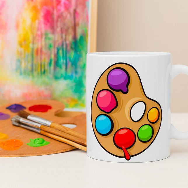Painters Art Palette Artist Paint Coffee Mug (Creator Uploaded)
