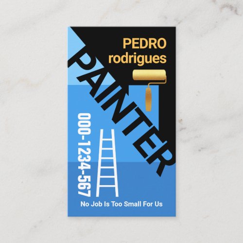 Painters Blue Rooftop Painting Business Card