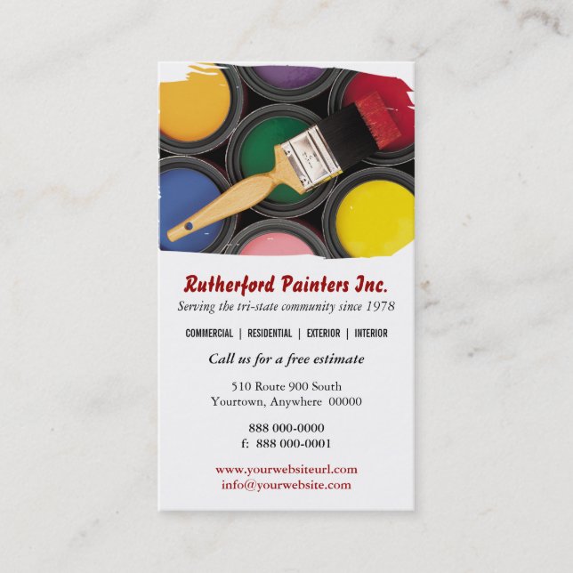 Painters Business Card (Front)