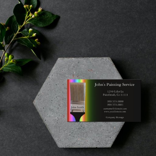 Customizable Painters Business Card